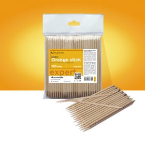 Palo de naranjo STALEKS PRO para manicura150 mm (100 pcs)