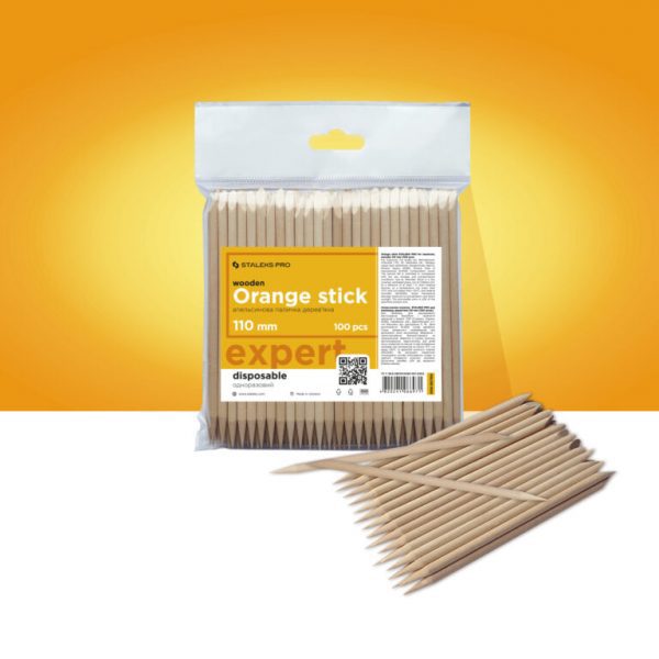 Palo de naranjo STALEKS PRO para manicura 110 mm