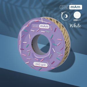 Rollo de repuesto papmAm EXPERT para el estuche-dona de plástico STALEKS PRO, grano 240