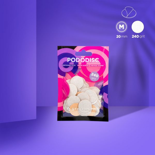 Repuestos para disco para pedicura PODODISC STALEKS PRO M, grano 240 (50 pzas.)
