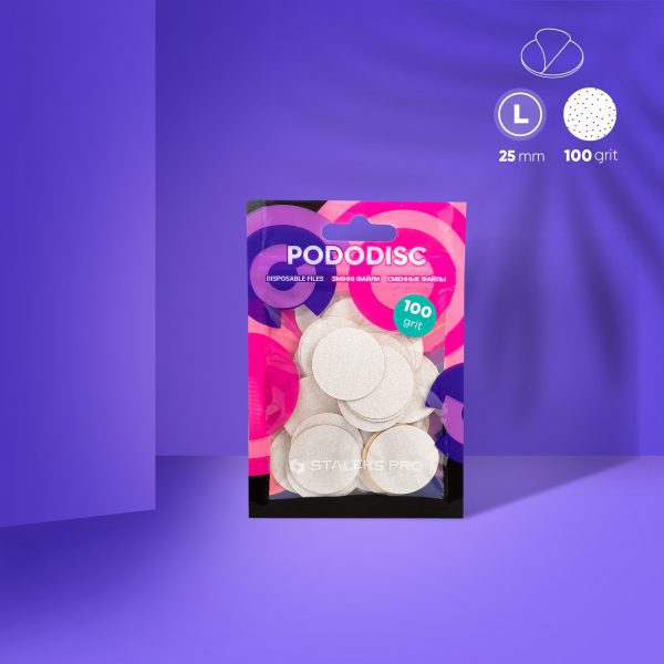 Repuestos para disco para pedicura PODODISC STALEKS PRO L, grano 100 (50 pzas.)