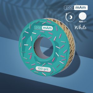 Rollo de repuesto papmAm EXPERT para el estuche-dona de plástico STALEKS PRO, grano 100