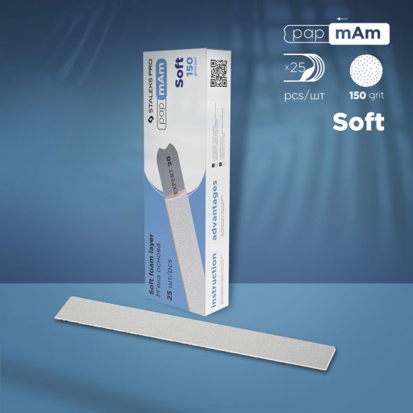 Limas de repuesto papmAm para las limas rectas (base blanda) EXPERT 20, grano 150 (25 pzas.)