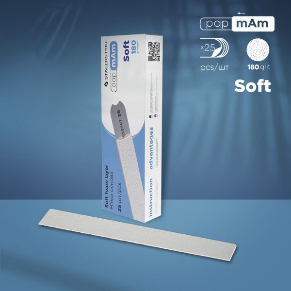 Limas de repuesto papmAm para las limas rectas (base blanda) EXPERT 20, grano 180 (25 pzas.)