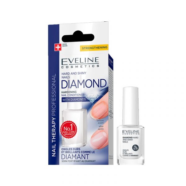 Acondicionador endurecedor de uñas con diamantes
