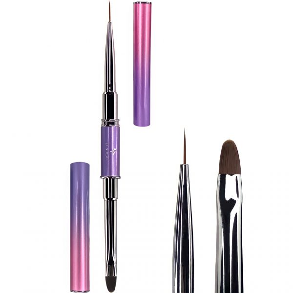 Pincel 2 en 1 liner y gel DNKa´