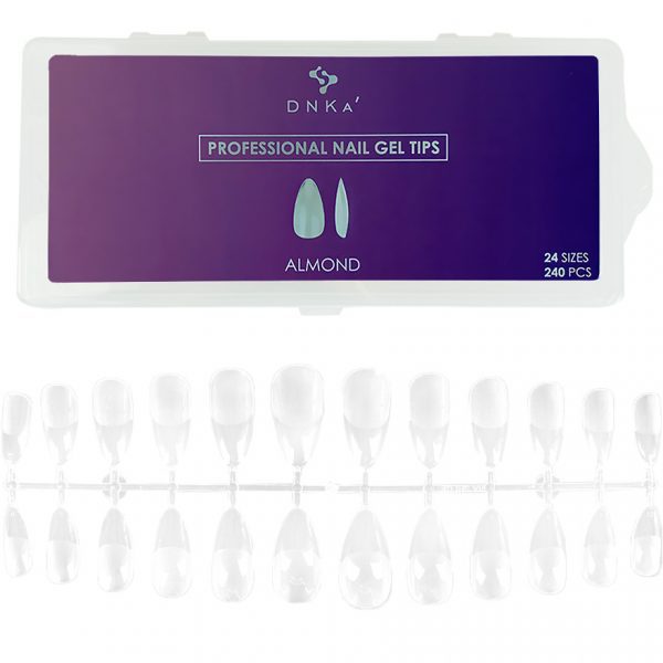 PROFESSIONAL NAIL GEL TIPS ALMOND DNKA 240UDS