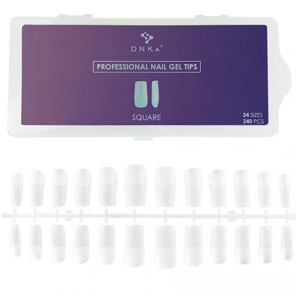 PROFESSIONAL NAIL GEL TIPS SQUARE DNKA 240UDS